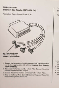 Ford Rotunda OTC Special Service Tool T96P-12A650-B PCM Breakout Box 64/76-104