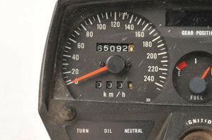 Suzuki GS550 Speedometer Tachomter Gauges Instrument Cluster KM/H 65092  Kms