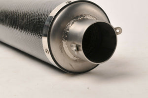 NEW Mig Exhaust Concepts SR1C Carbon Fiber Muffler Silencer 100mm Round Slip On