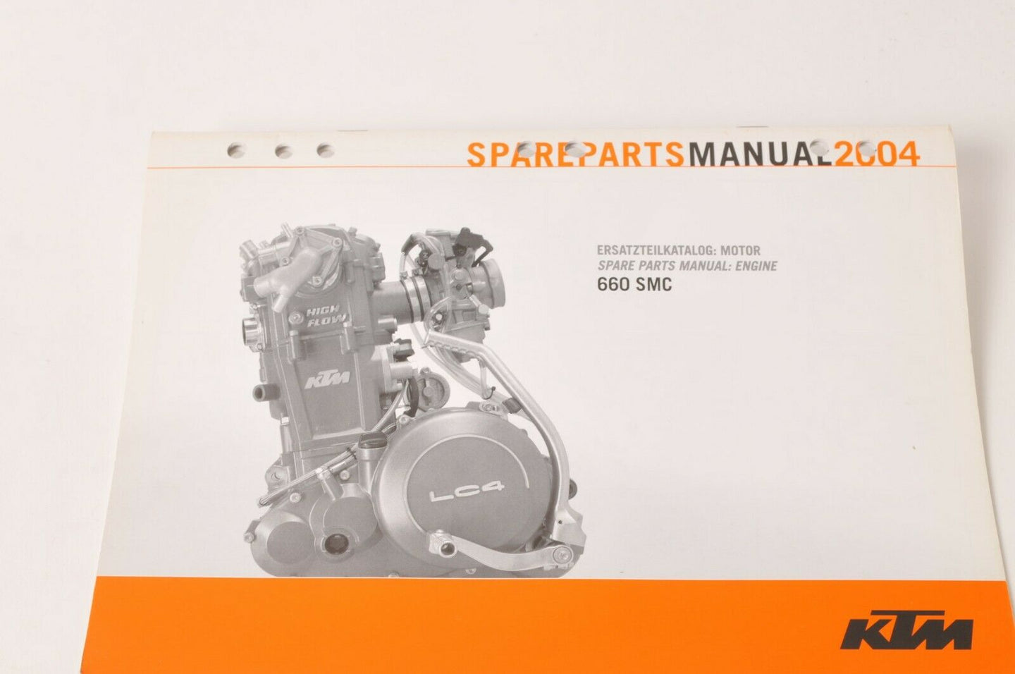 Genuine Factory KTM Spare Parts Manual Engine 660 SMC  2004 | 3208135