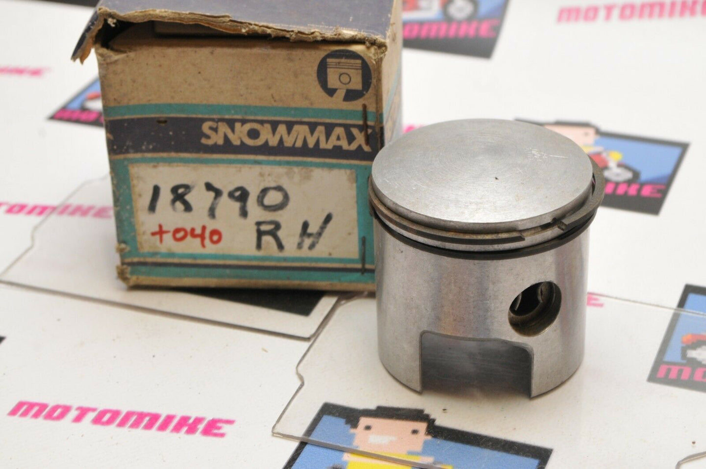 NOS New Old Stock SNOWMAX PISTON 18790 +40 ROTAX RH R RIGHT 64.5mm +.040 OVER