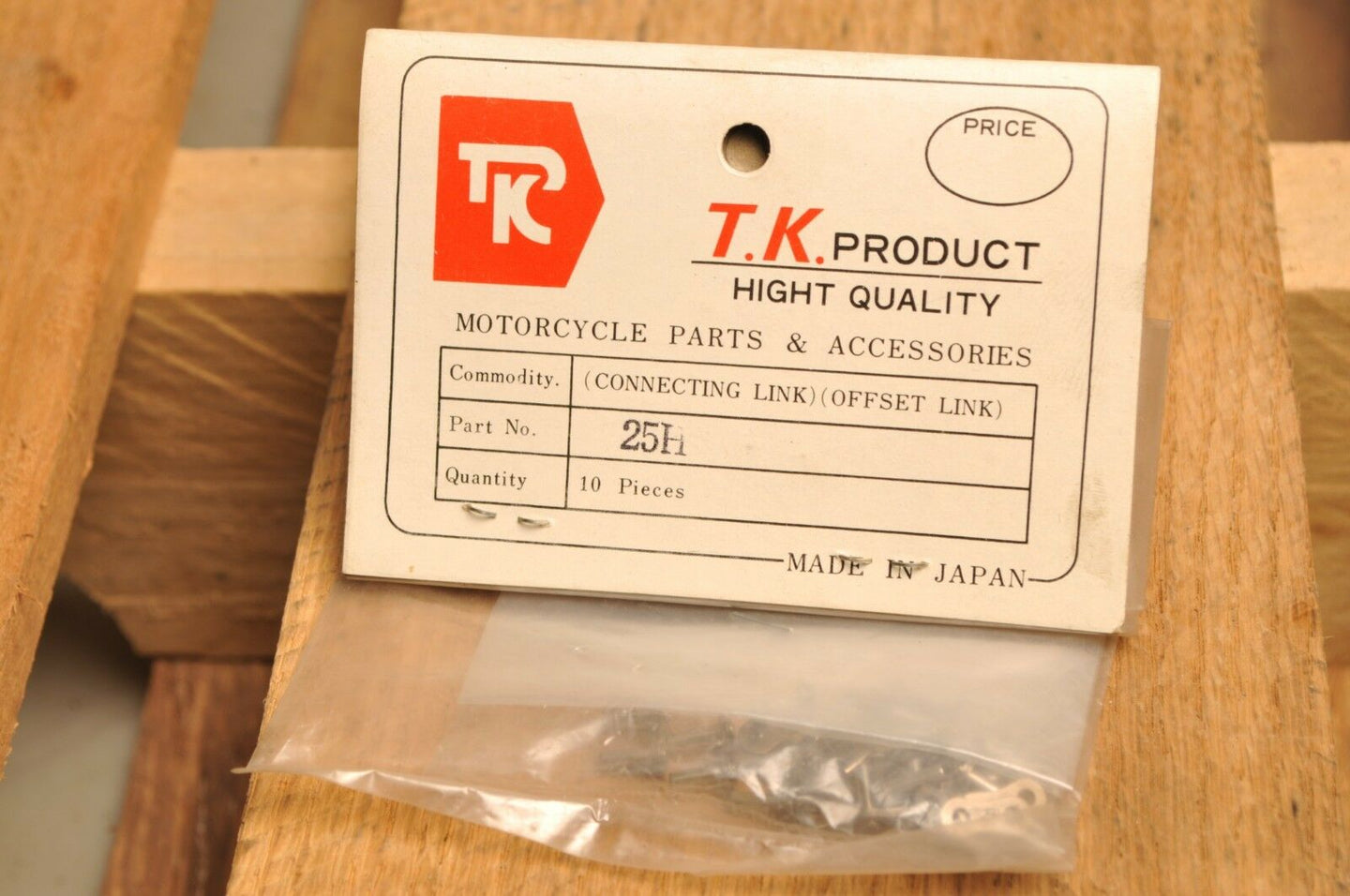 TK PRODUCT 25H x10 Pcs -- CONNECTING / MASTER / OFFSET LINK FOR TIMING CHAIN