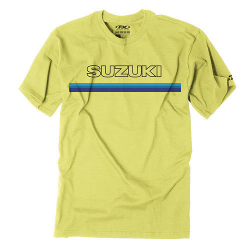 Suzuki Official Throwback Stripe Logo T-Shirt