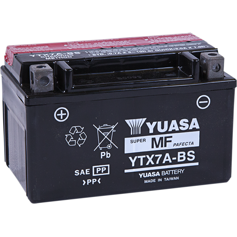 Yuasa YTX7A-BS AGM Battery with Acid Pack
